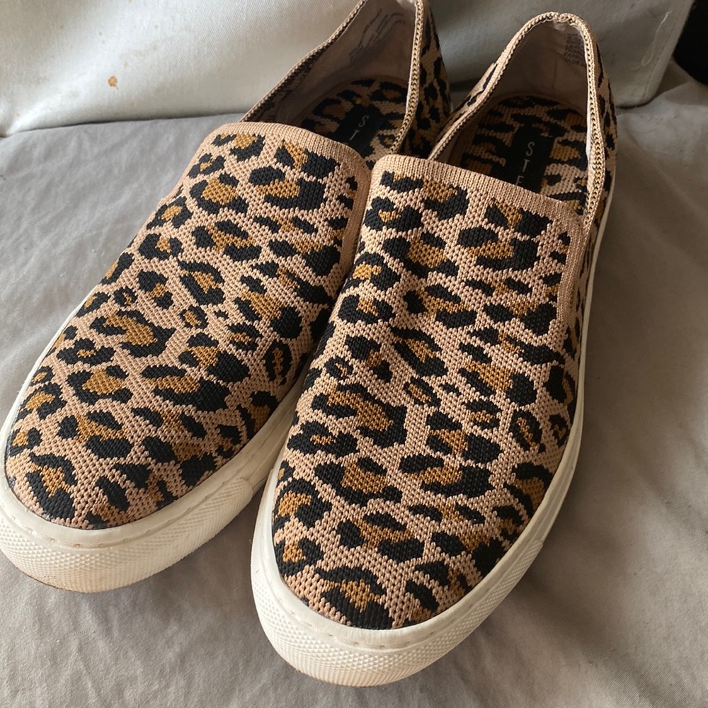 Steve Madden Knit Animal Print Slip-On